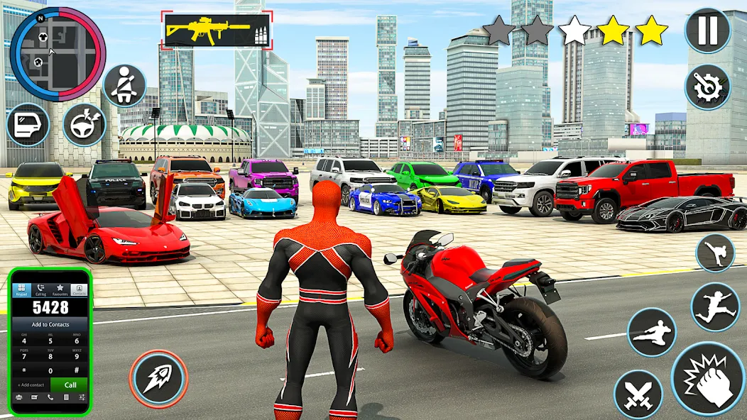 Spider Game Mafia Rope Hero 3D screenshot 2