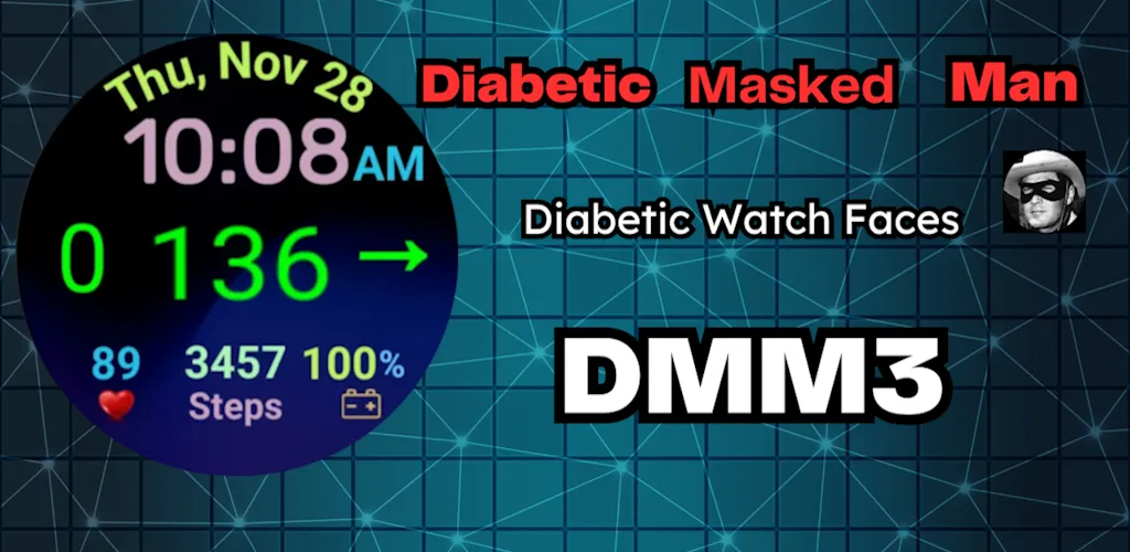 DMM3 Diabetic Watch Face XXL screenshot 1