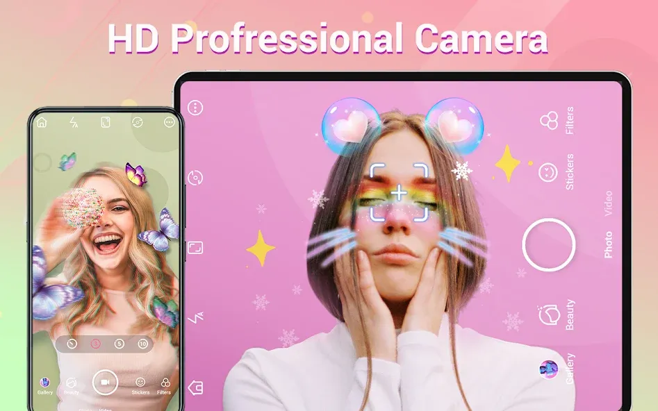 Cámara de belleza HD Selfie screenshot 10