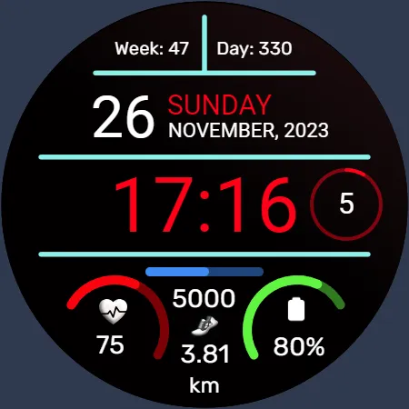 Iris502 Digital Watch Face screenshot 23