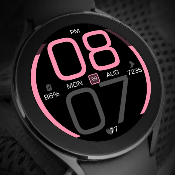 Key077 Futuristic Watch Face screenshot 7