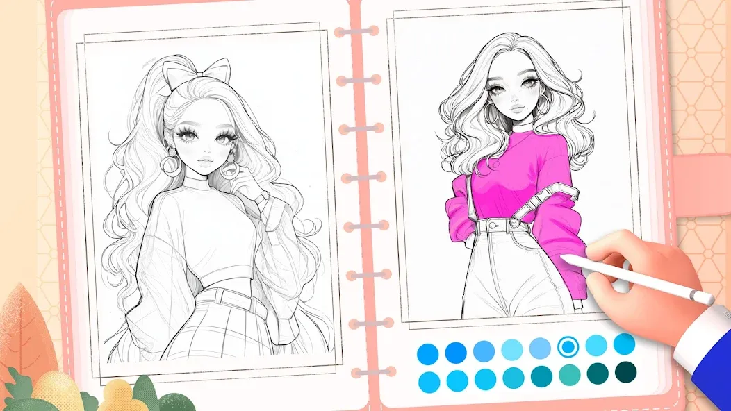 Jogos de pintar:boneca meninas screenshot 8