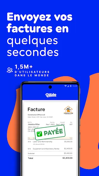 Facture & Devis avec BILLDU screenshot 1