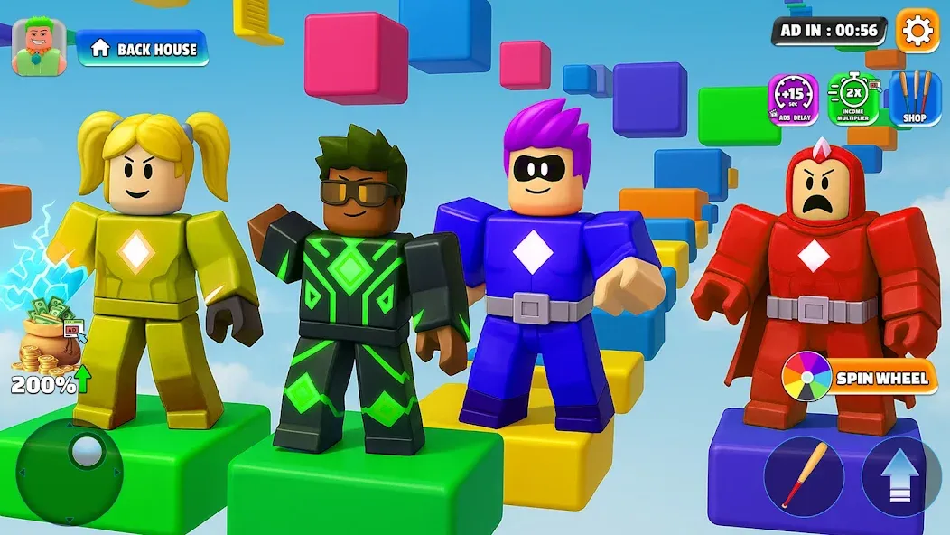 Superhero Obby Parkour Runner screenshot 2