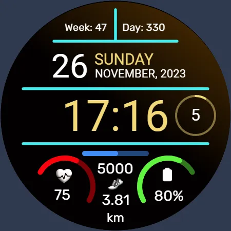 Iris502 Digital Watch Face screenshot 22
