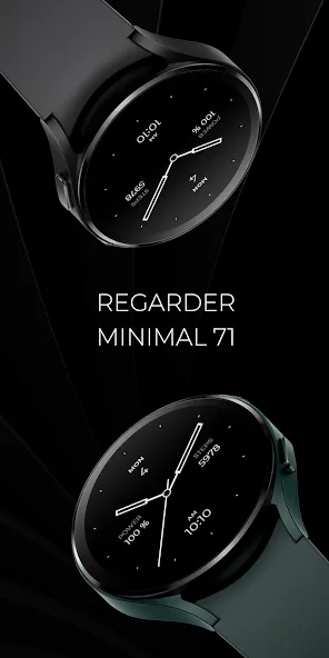 Regarder Minimal 71 Watch Face screenshot 1