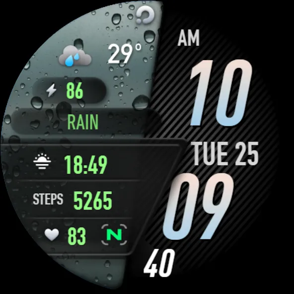PRADO 23 Weather Watch Face screenshot 8