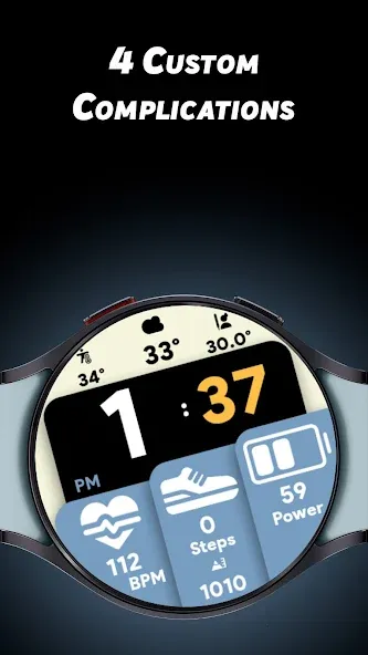 Modular Tiles - Watch face screenshot 6