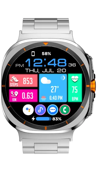 Tiles Window Watch Face NTV556 screenshot 14