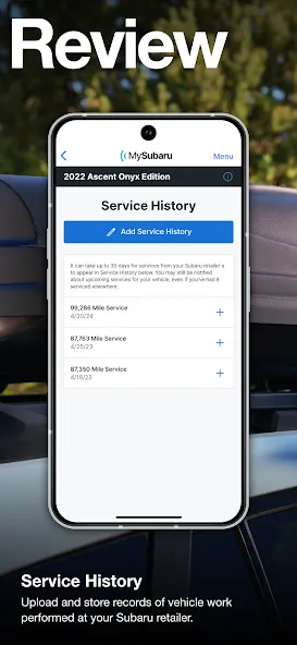 MySubaru screenshot 8