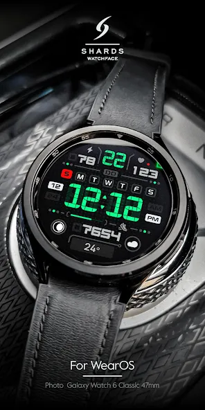 SH024 Watch Face, WearOS watch screenshot 5
