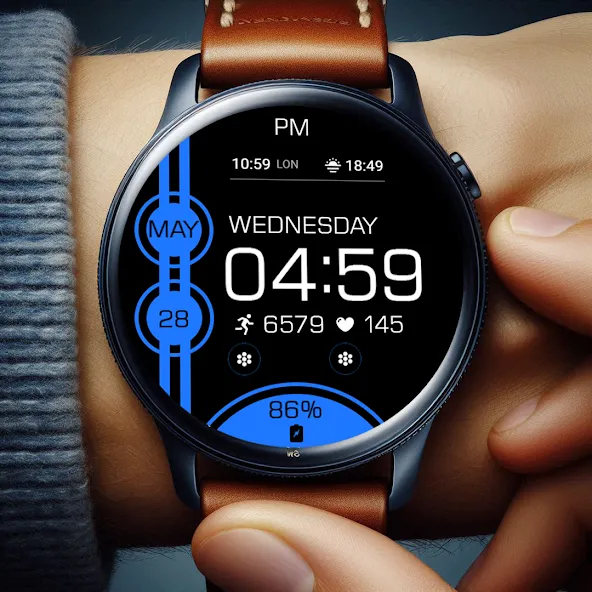 Key WF82 Digital Watch Face screenshot 5