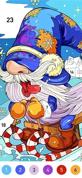 Christmas Winter Coloring Book screenshot 2