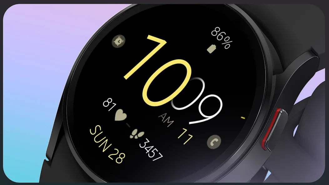 Battery v5 minimal watch face screenshot 6