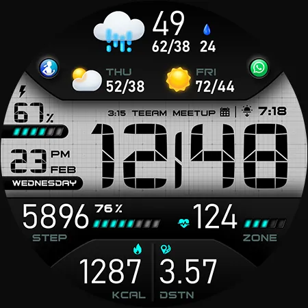 PER43 Digital Watch Face screenshot 41