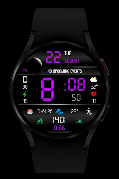 WR 007 Digital Watch Face screenshot 6