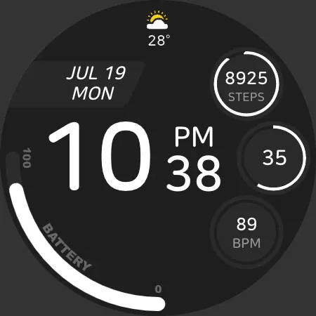 JJ-Digital006M Watch Face screenshot 20