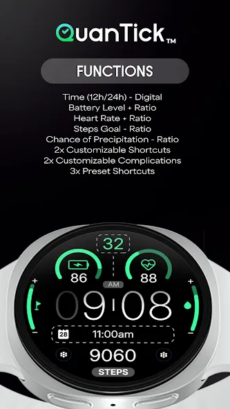 QuanTick 01 - Digital Watch screenshot 3