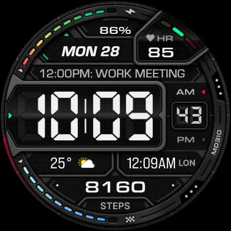 MD310 Digital watch face screenshot 30