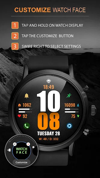 WFP 244 Sports watch face screenshot 4