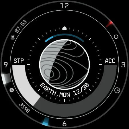 Planet in stars Watch Face screenshot 9