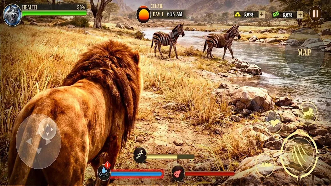 Wild Animal Survival Sim 3D screenshot 2