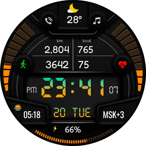 Digital Sport BPV1 Watch Face screenshot 20