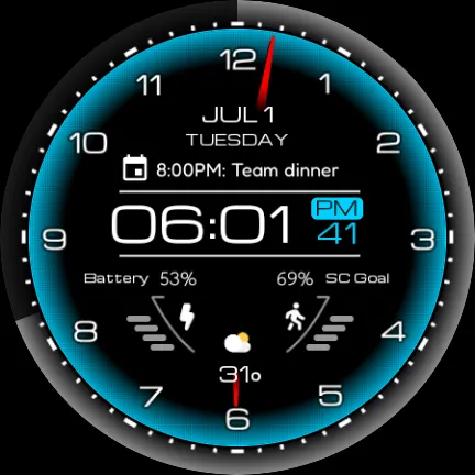 Futuristic Watch Face screenshot 13