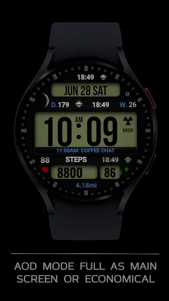 Dgt BigMod Informer Watch face screenshot 6