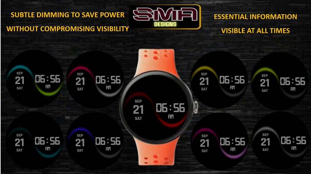 RainbowChrono WatchFace SAM-29 screenshot 23