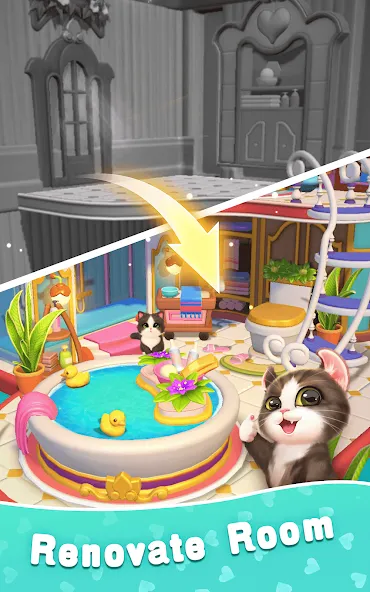 Kitten Match 3D screenshot 16