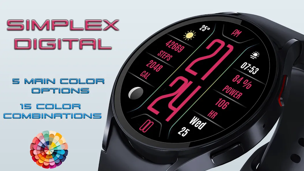 Simplex Digital Watch Face screenshot 3