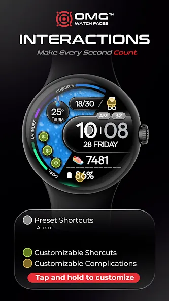 OMG 354 Weather Watch Face screenshot 3