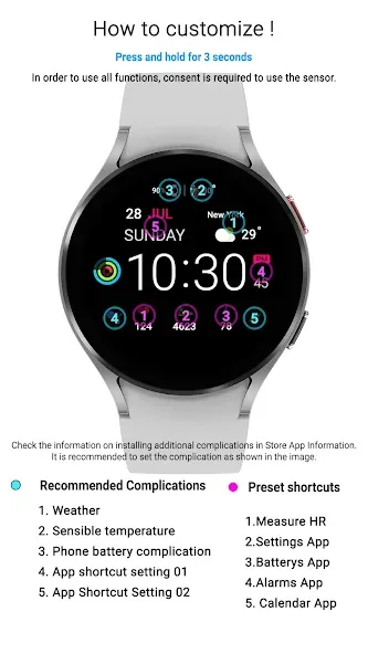 MIMIX Digital Sp02 Watchface screenshot 5