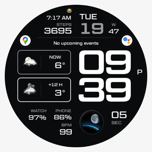 NW073: Digital watch face screenshot 10