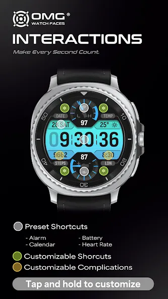 OMG 435 - Digital Watch Face screenshot 3