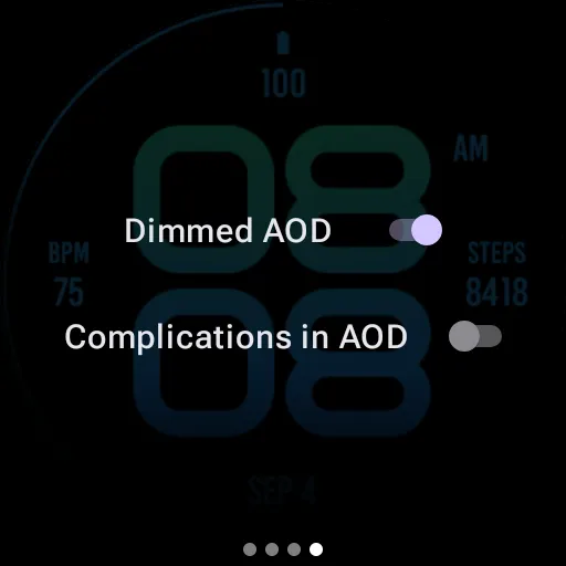 Stylish Tosca Blue Watch Face screenshot 8