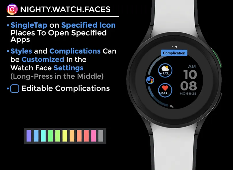 Night 42 - watch face screenshot 6