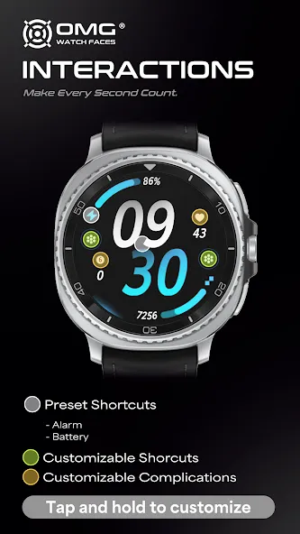 OMG 444 - Big Digital Watch screenshot 3