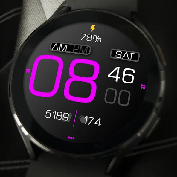 Key064 Digital Watch Face screenshot 4