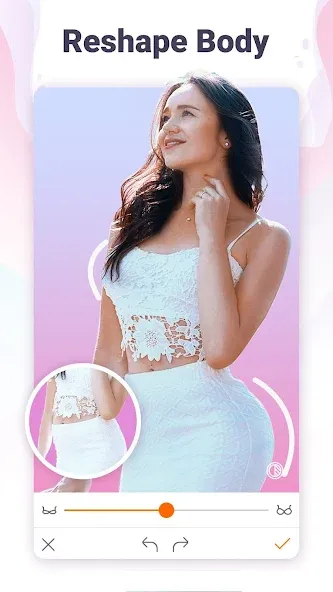 Hotune Body Editor - 페이스 인물사진 screenshot 1