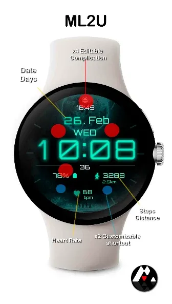 ML2U 199 Watch Face screenshot 2