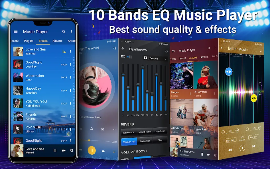 Reprodutor de música e áudio screenshot 1