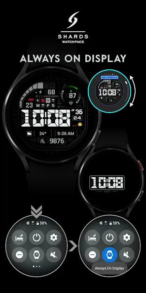 SH073 Watch Face, WearOS watch screenshot 7