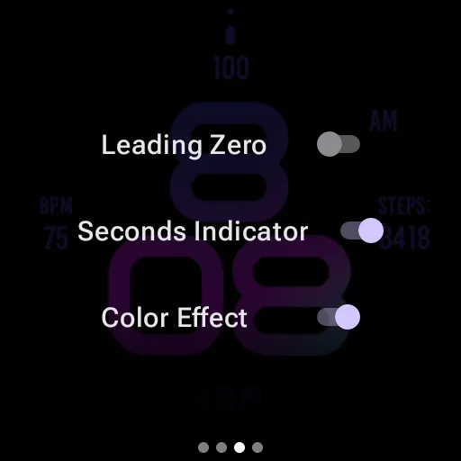 Stylish Purple Watch Face screenshot 9