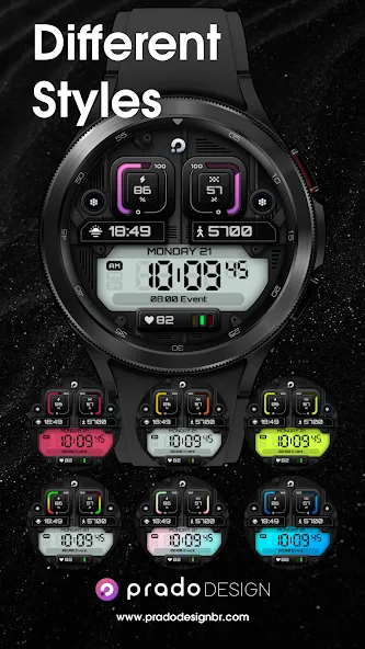 PRADO X96 Digital Watch Face screenshot 5