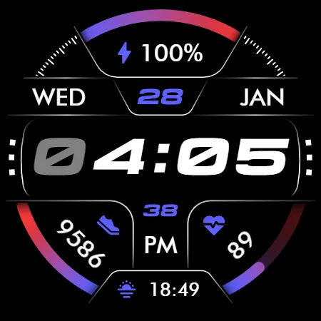 Oled - Digital v6 | watch face screenshot 15
