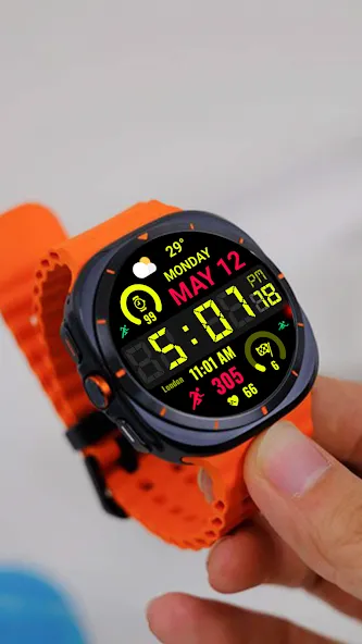 Big Bold Digital WearOS NTV584 screenshot 13