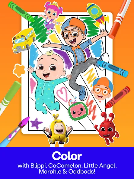 Coloring with Blippi & Friends screenshot 9