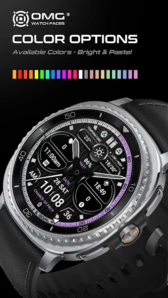 OMG 91 - Hybrid Watch Face screenshot 7